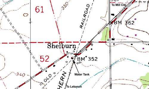 shelburn map
